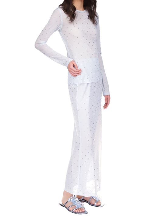 Rhinestone Mesh Skirt