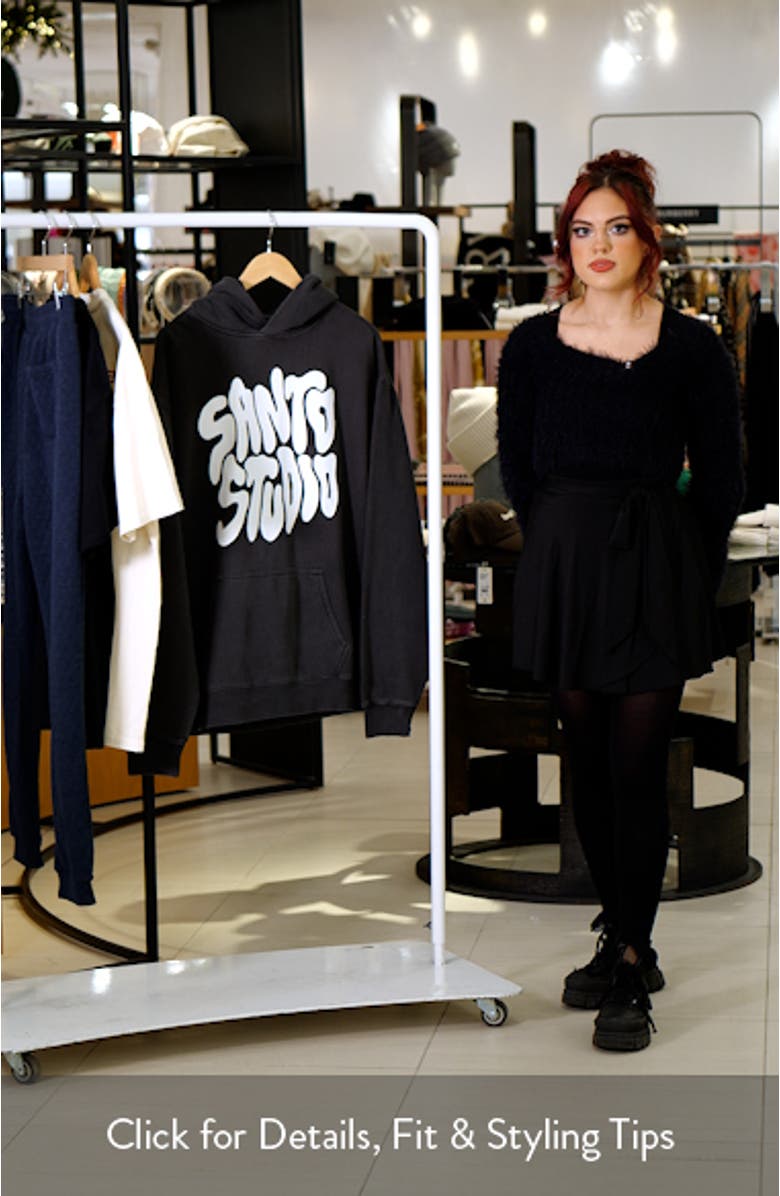 Santo Type Graphic Hoodie, sales video thumbnail