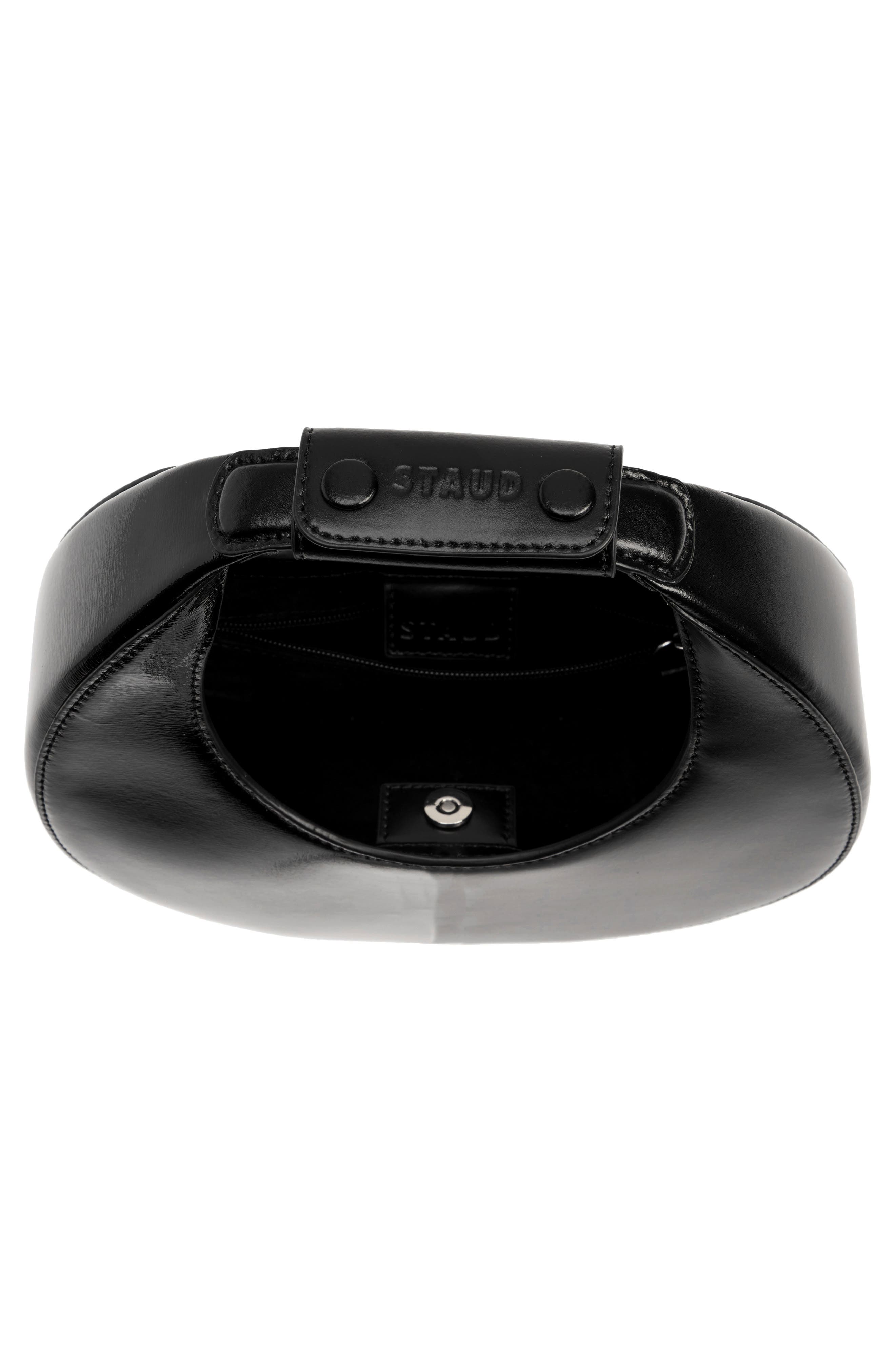 STAUD Mini Moon Split Leather Bag, Alternate, color, 