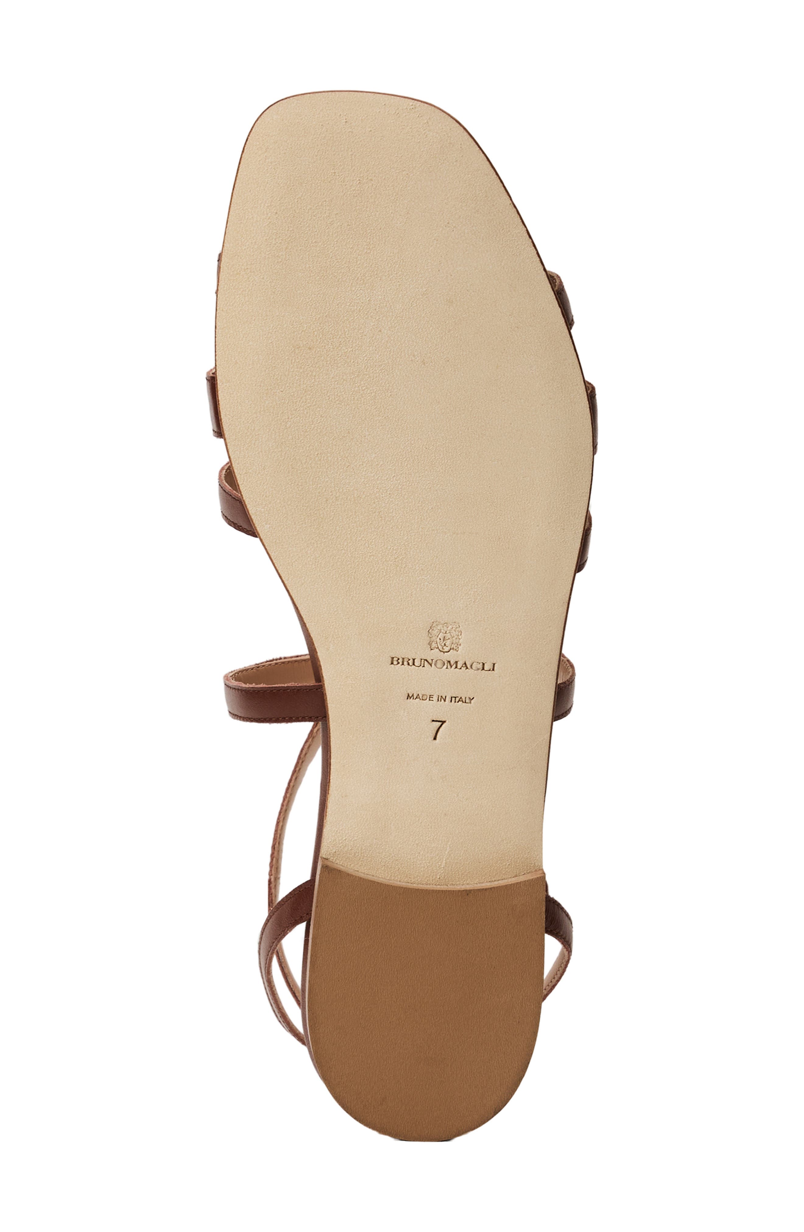 Fiore Ankle Strap Sandal, Alternate, color, BROWN NAPPA