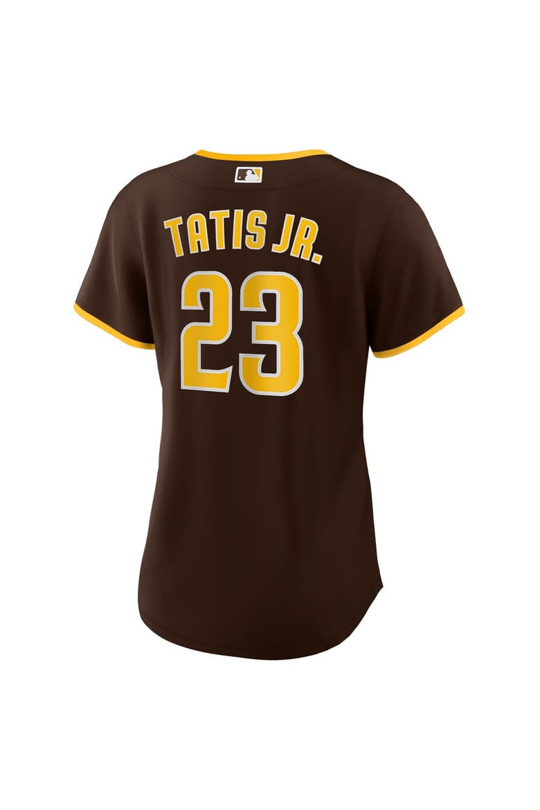 Women's Nike Fernando Tatís Jr. Brown San Diego Padres Road Replica Player Jersey, Alternate, color, Brown