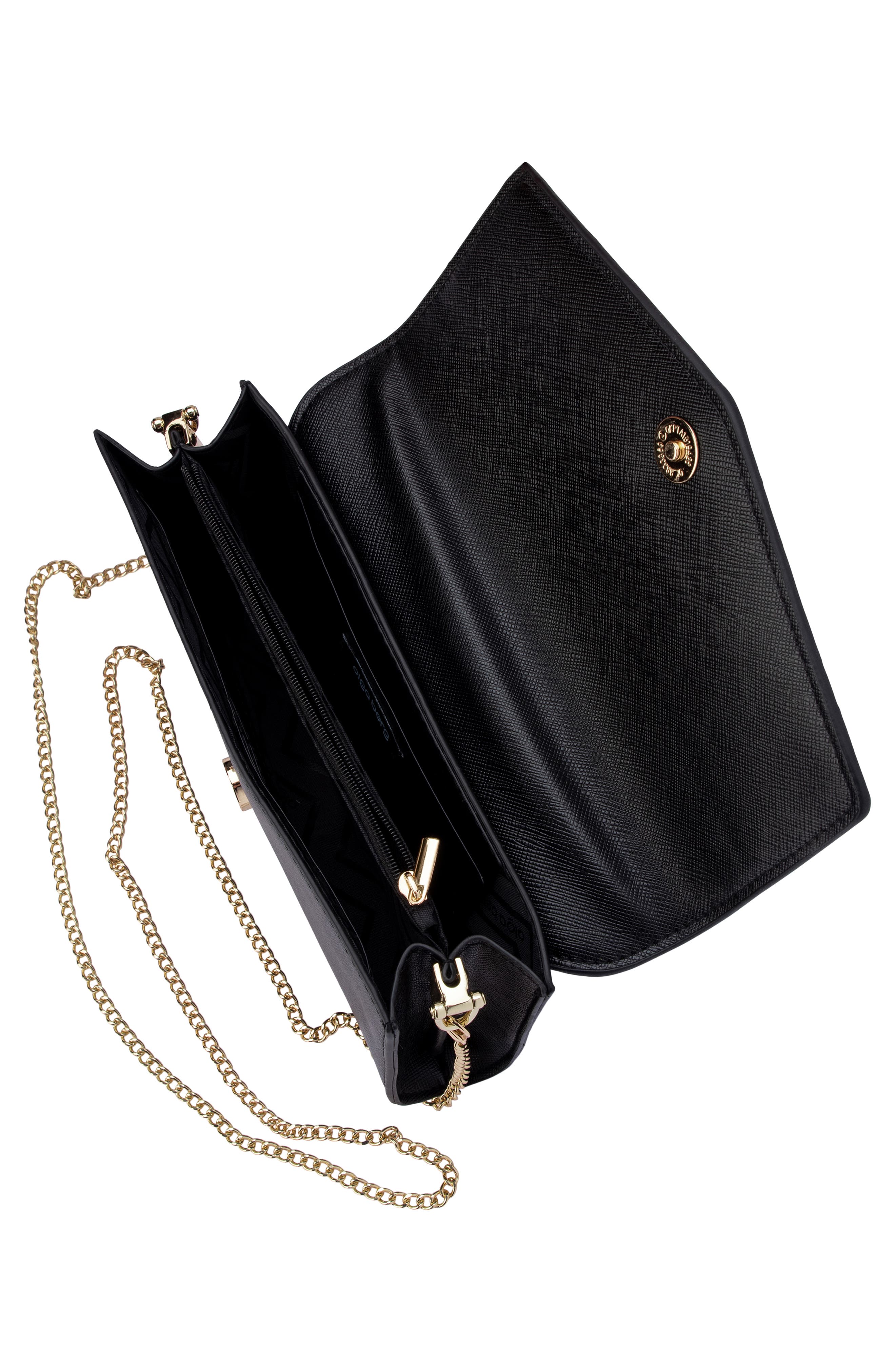 Olga Berg Nic Faux Leather Clutch, Alternate, color, 