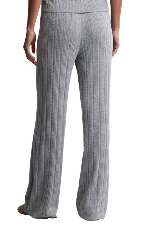 Barefoot Dreams Cozychic® Ultra Lite® Cable Knit Lounge Pants In Gray