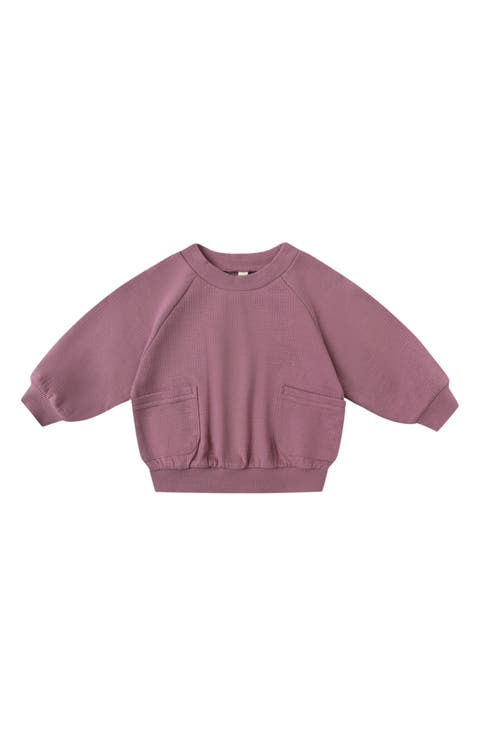 Pointelle Organic Cotton Pocket Sweatshirt (Baby)
