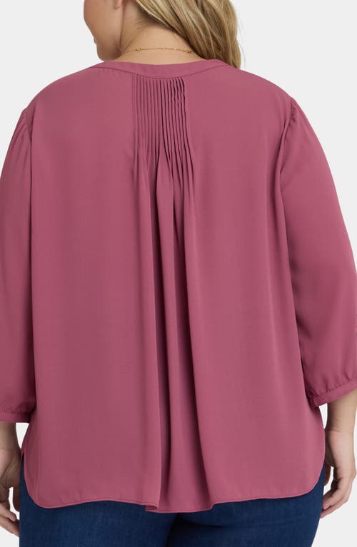 Nydj Pintuck Top In Pink
