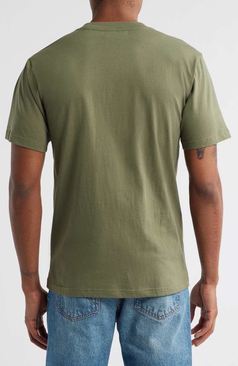 Museum of Peace & Quiet Signature Logo Cotton T-Shirt, Alternate, color, Olive