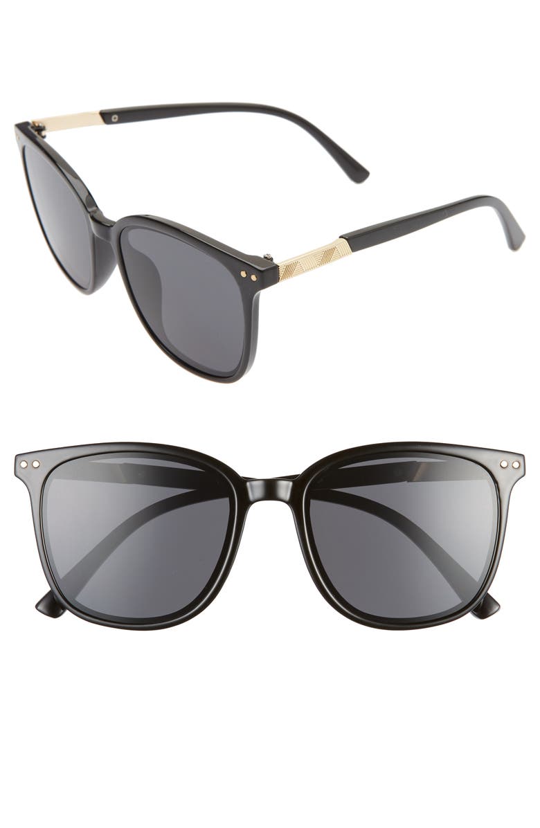BP. Squared Off 55mm Square Sunglasses, Main, color, 