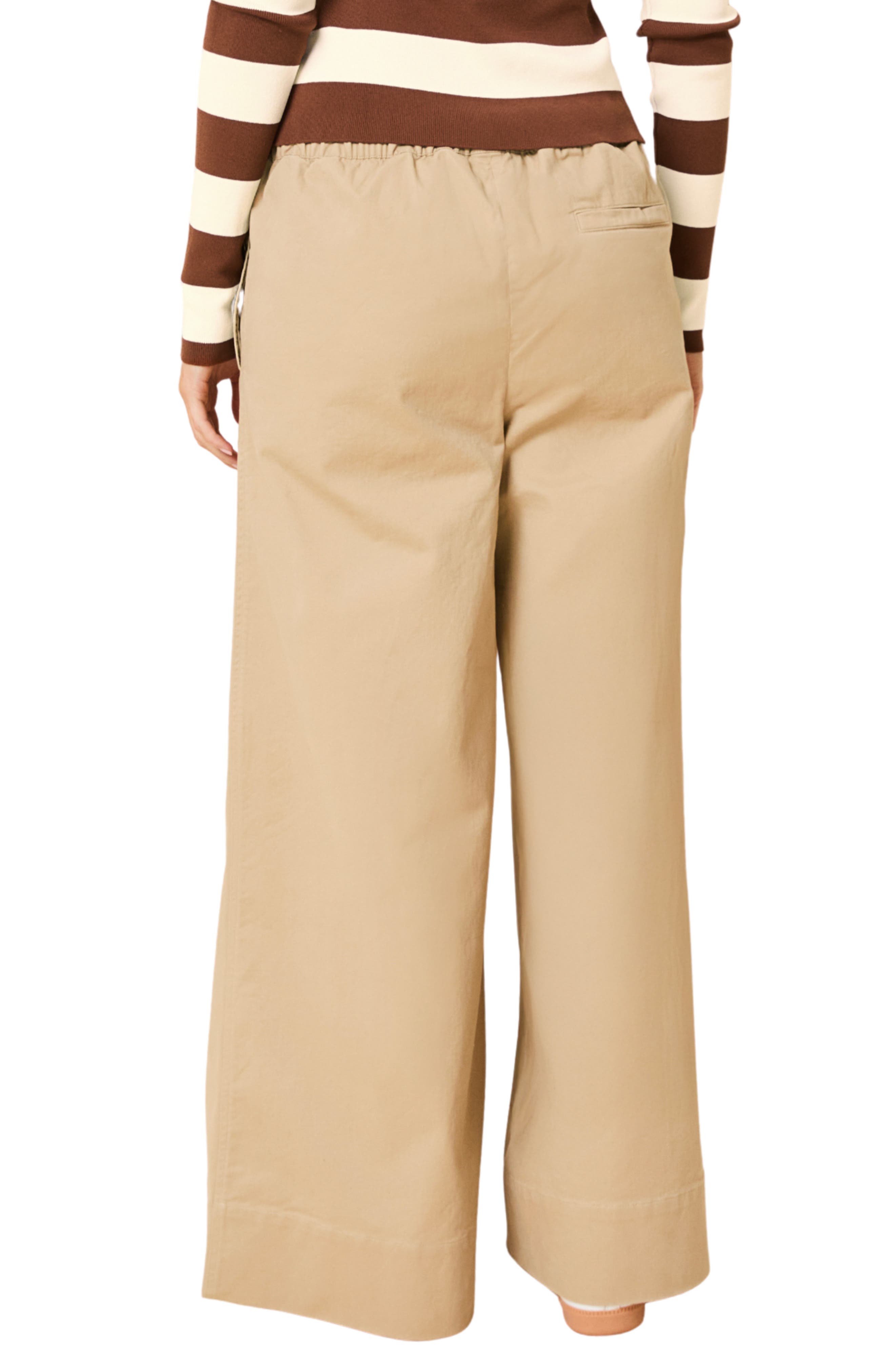The Flynn Stretch Cotton Drawstring Wide Leg Pants - image 2