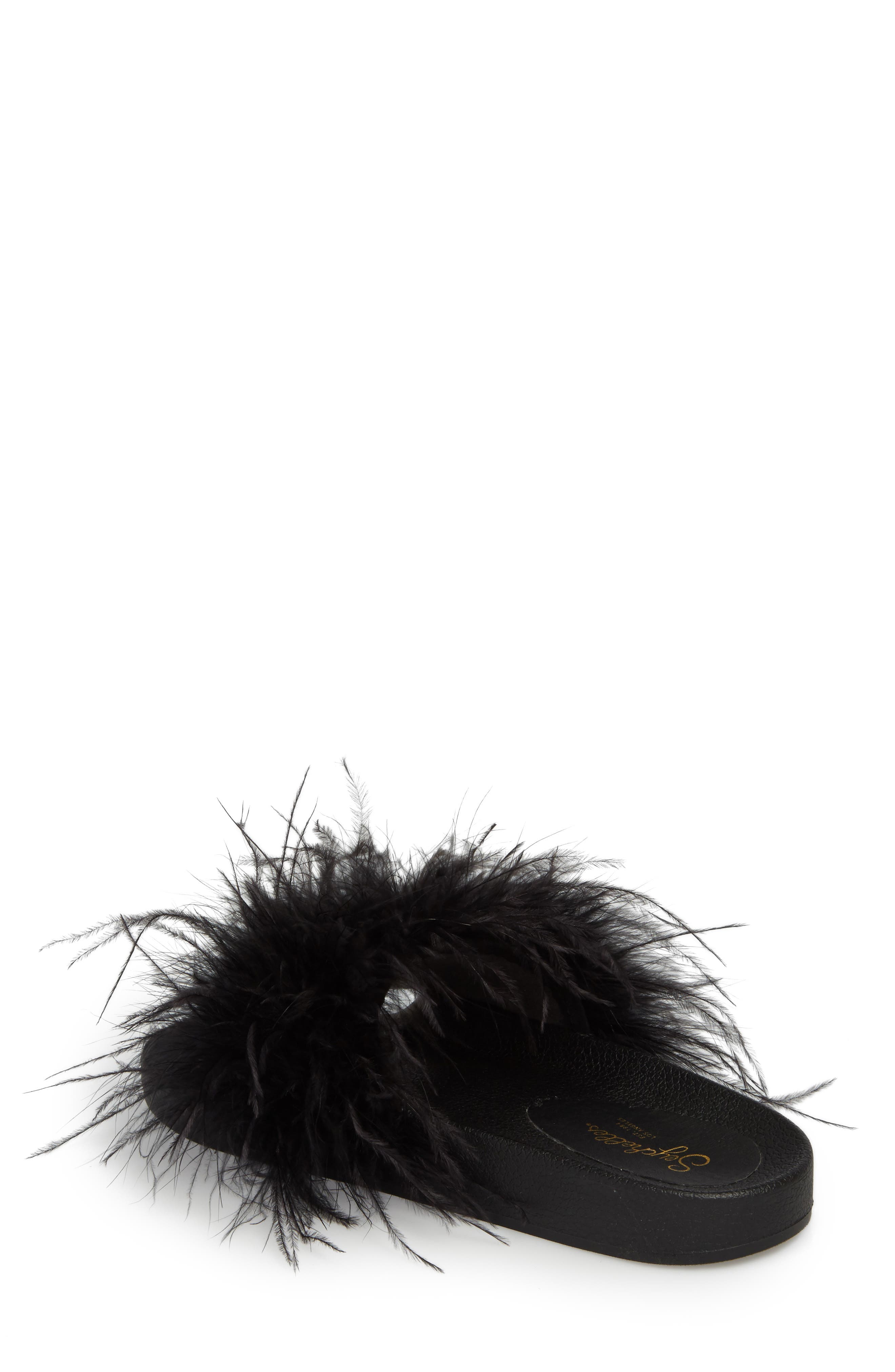 Seychelles In Your Cap Feather Slide Sandal, Alternate, color, 
