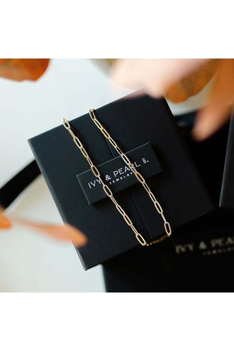 Everyday Paperclip Chain, Alternate, color, Gold