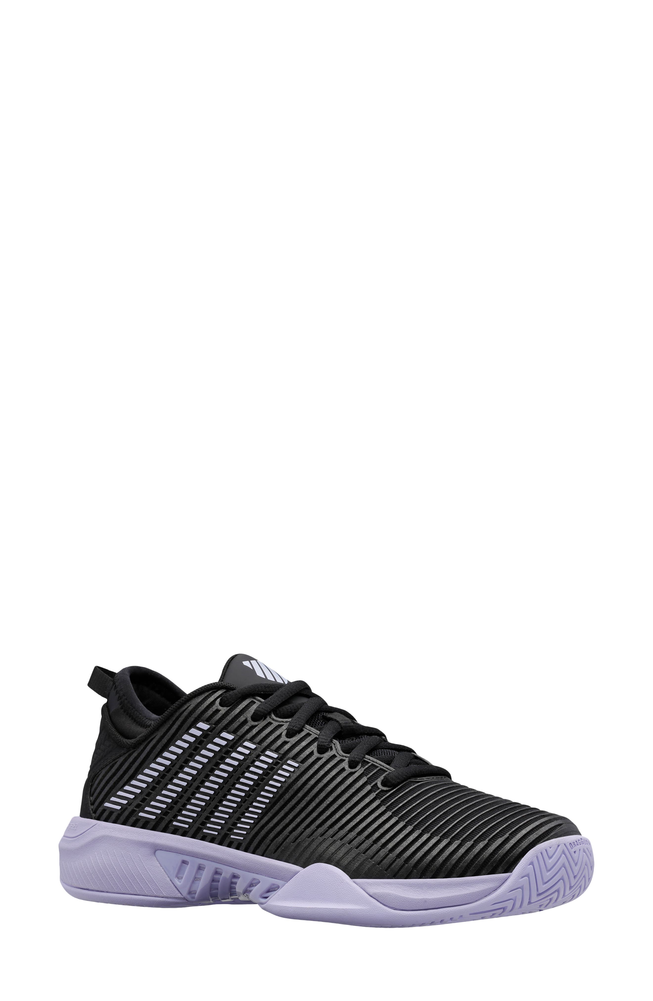 Hypercourt Supreme Tennis Shoe, Main, color, BLACK/ PURPLE HEATHER