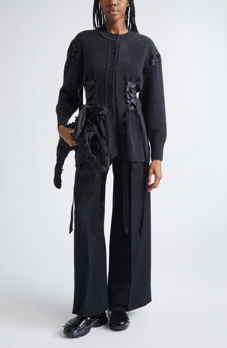 Simone Rocha Sculpted Ribbon Corset Corset, Alternate, color,