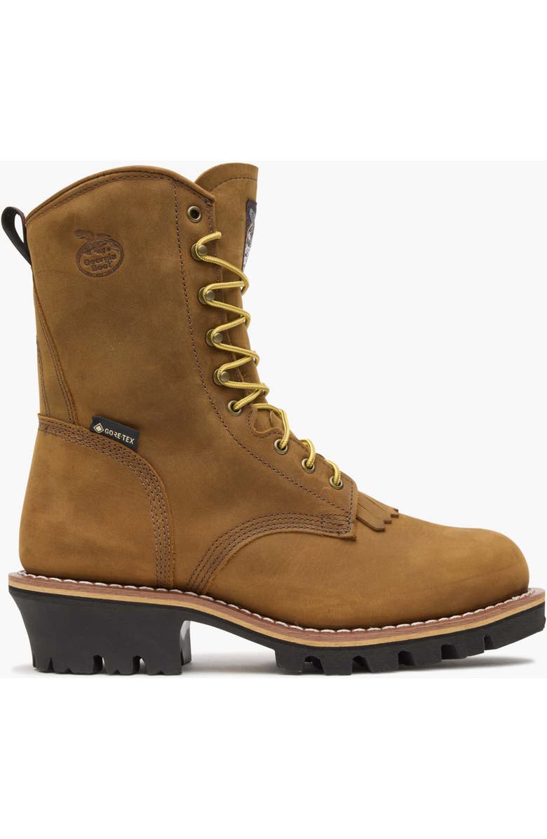 Georgia Boot Steel Toe Goretex Waterproof 400G Insulated Logger Boot, Main, color, Worn Saddle