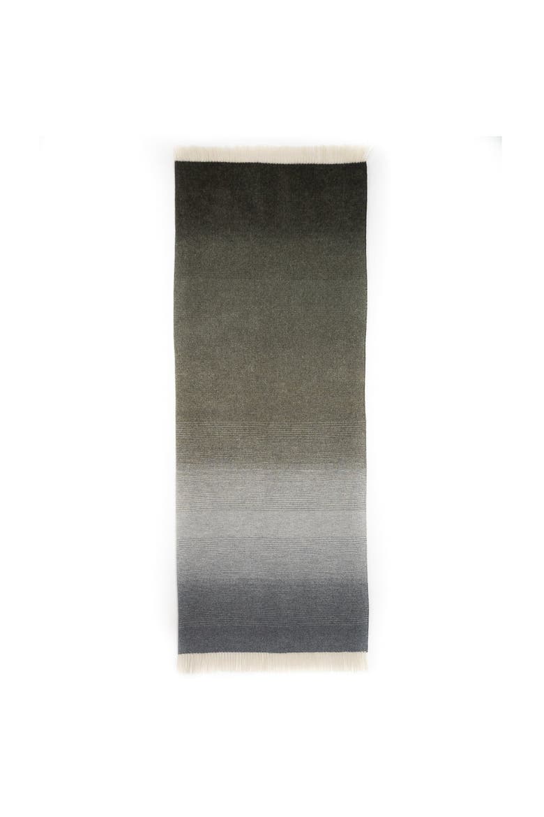 Whisper Ombre Merino Wool Throw, Alternate, color, Moss