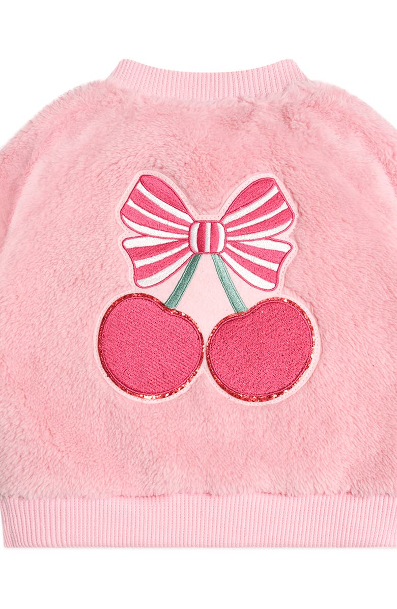 Huxbaby Cherry Pie Fur Jacket, Alternate, color, 