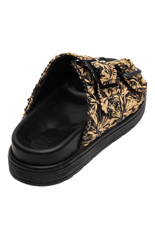 Forever & Always Shoes Milana Leather Double-strap Sandal In Black