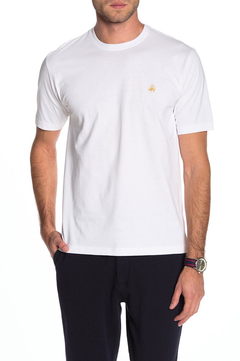 Cotton Crewneck T-Shirt, Main, color, WHITE