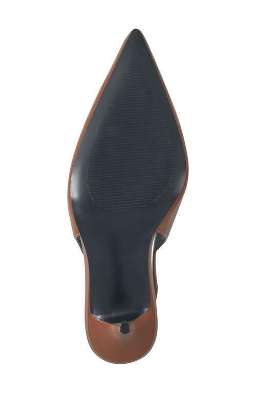 Marc Fisher Ltd Leynne Slingback Pointed Toe Pump In Brown