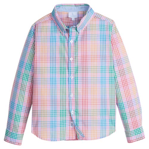 Little English Kids Button Down Shirt Blend in Preppy Plaid  product