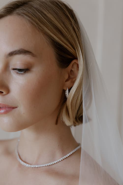 Untamed Petals Icon Crystal Hoops In Silver