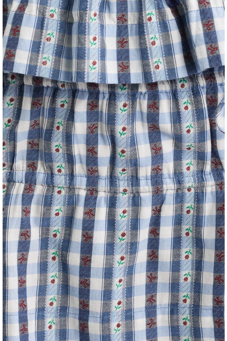 Katya Organic Cotton Gingham Camisole, Alternate, color, NAVY