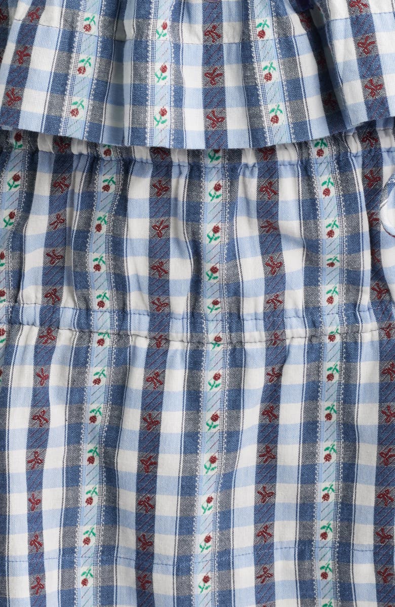 Damson Madder Katya Organic Cotton Gingham Camisole, Alternate, color, Navy