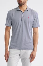 johnnie-O Dru Stripe Performance Polo