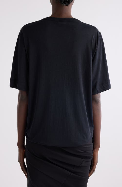 Dries Van Noten Hatro Oversize Cotton T-shirt In Black