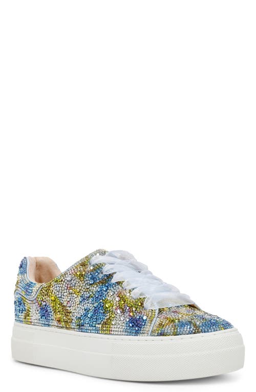 BETSEY JOHNSON BETSEY JOHNSON SIDNY CRYSTAL PAVÉ PLATFORM SNEAKER