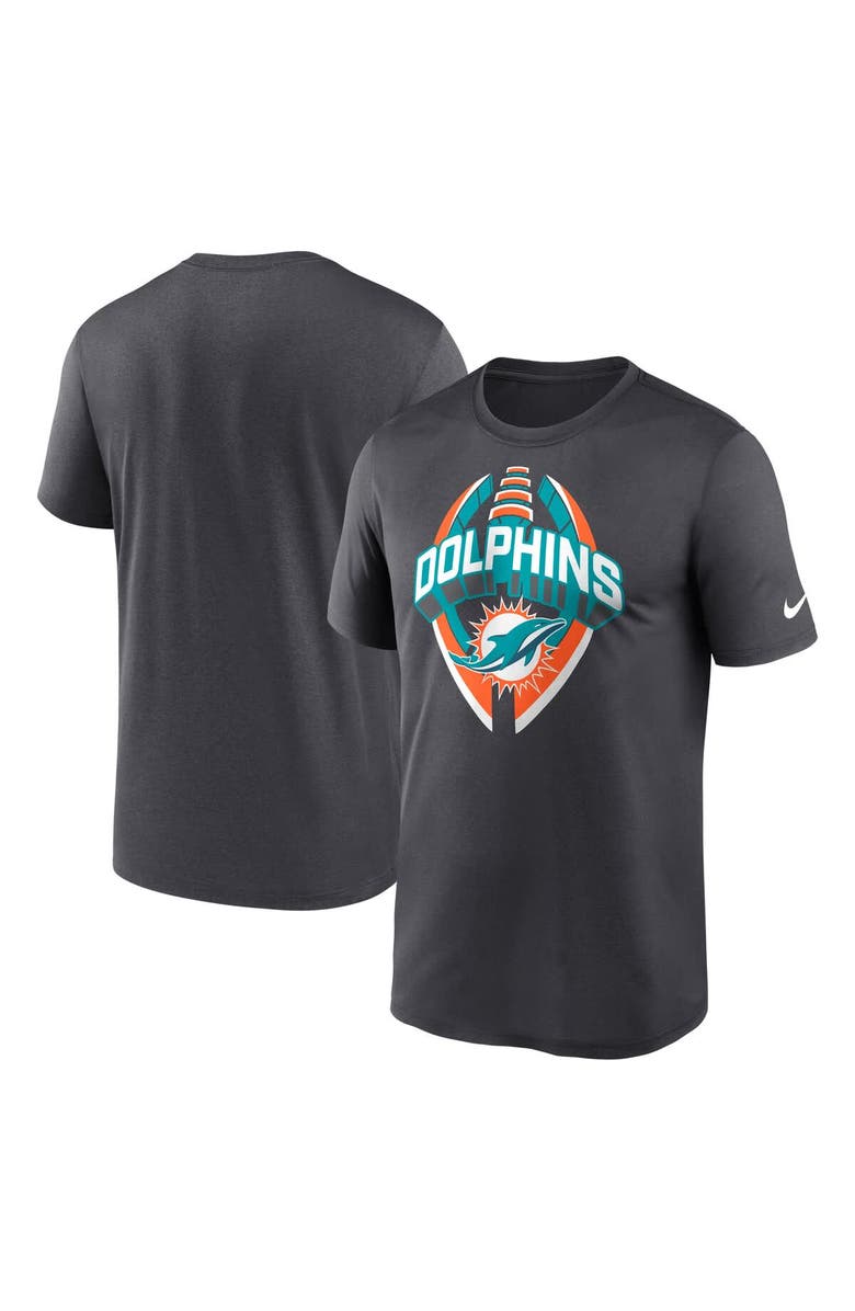 Nike Men's Nike Gray Miami Dolphins Legend Icon Performance T-Shirt, Main, color, Gray