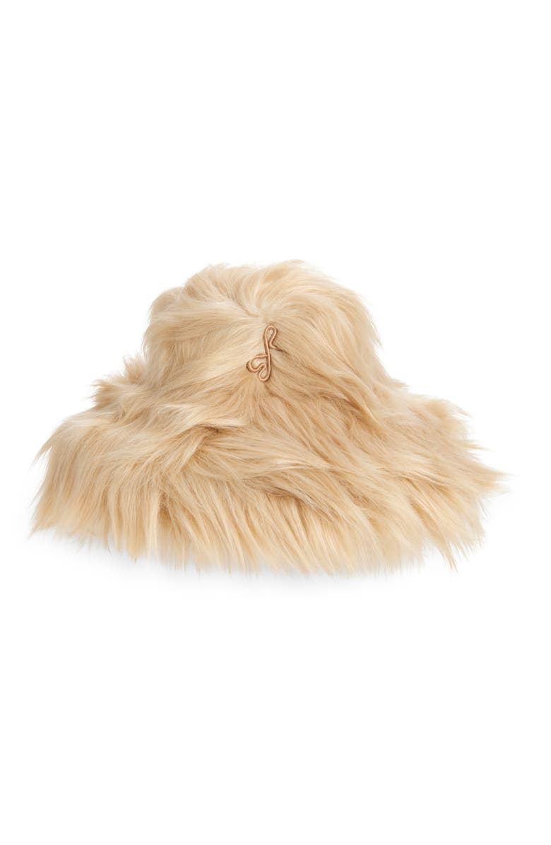 Ruslan Baginskiy Faux Fur Hat, Main, color, Beige