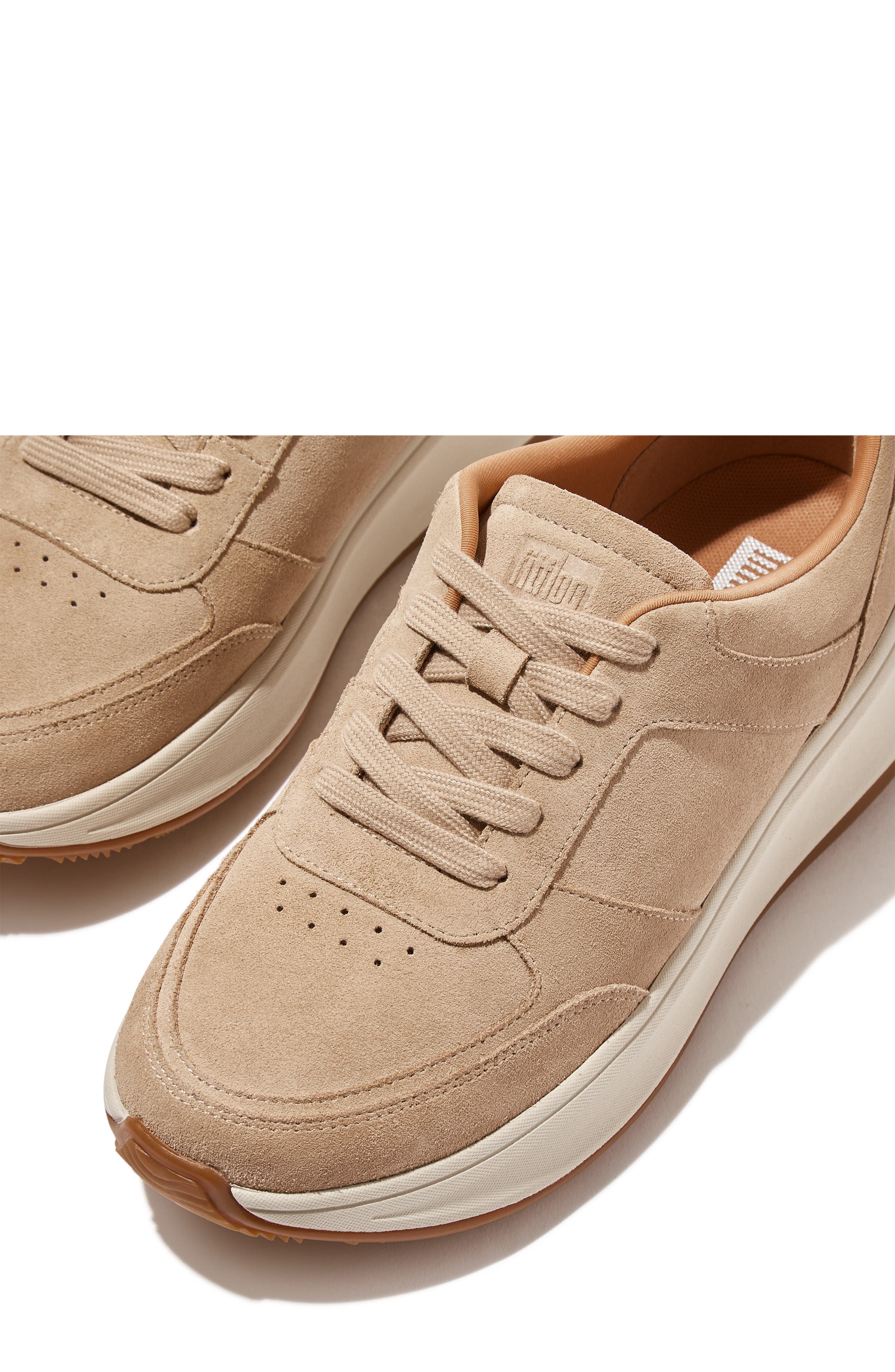 FitFlop F-Mode Platform Sneaker, Alternate, color, Latte Beige