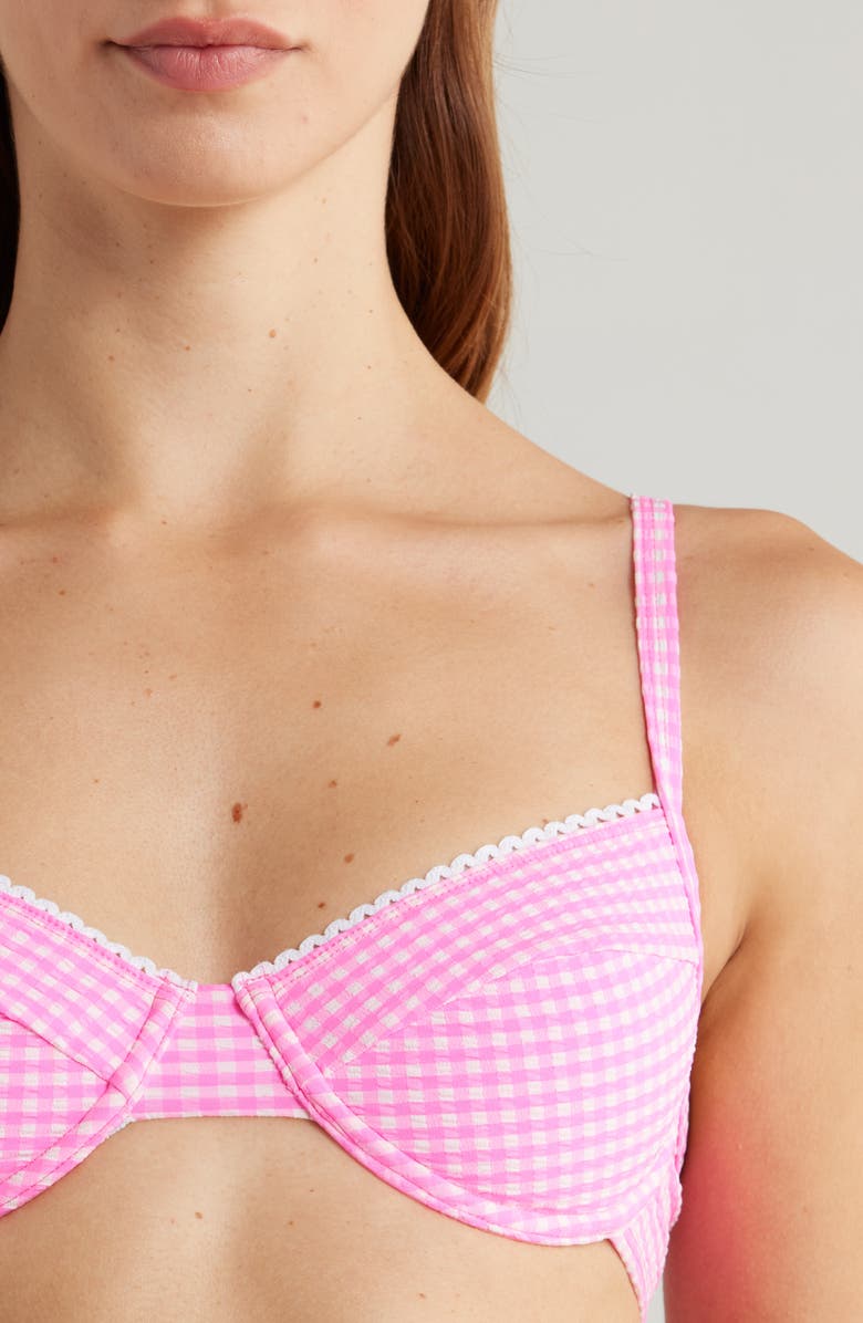 Kulani Kinis Ditzy Underwire Bikini Top, Alternate, color, Pink Diva