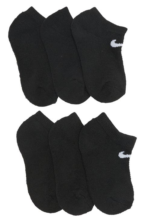 Kids' 6-Pack Mesh Cushion No-Show Active Socks (Big Kid)