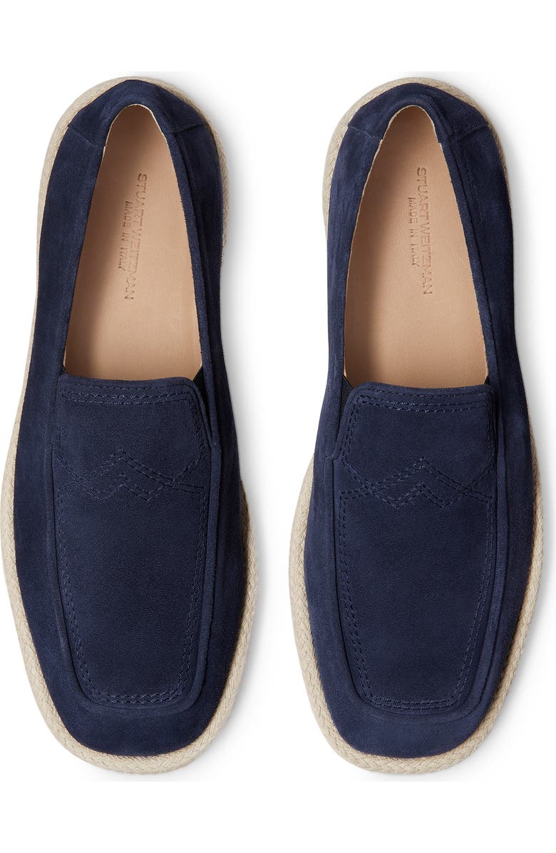 Stuart Weitzman Harbor Venetian Loafer, Alternate, color, Navy