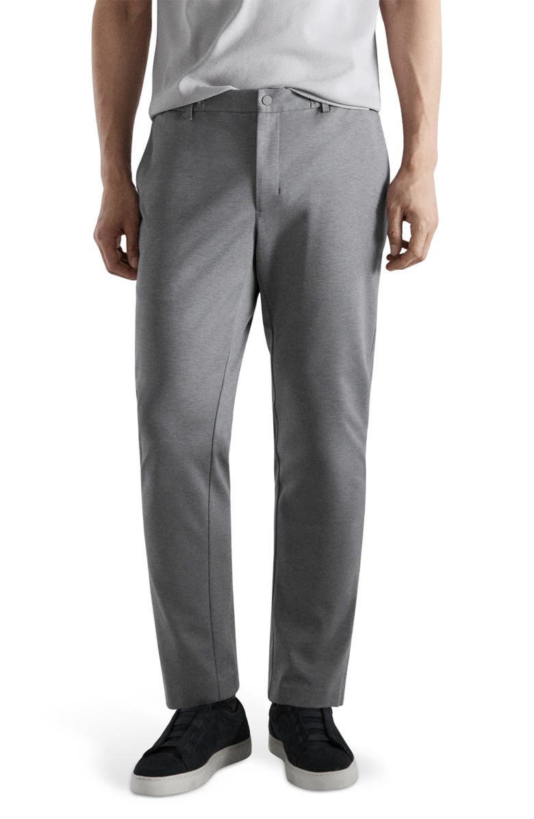 MANGO Comfort Stretch Chinos, Main, color, Grey