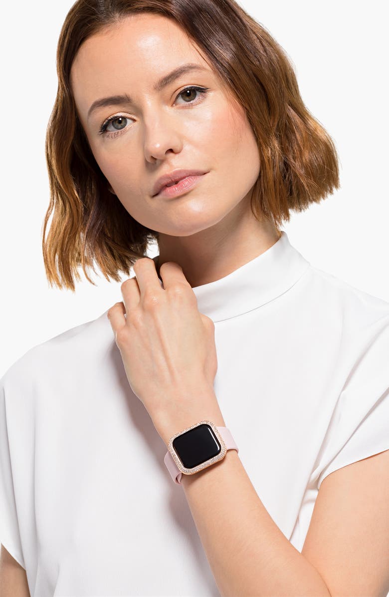 Swarovski Pavé 40mm Apple Watch<sup>®</sup> Case Attachment, Alternate, color, Rose Gold