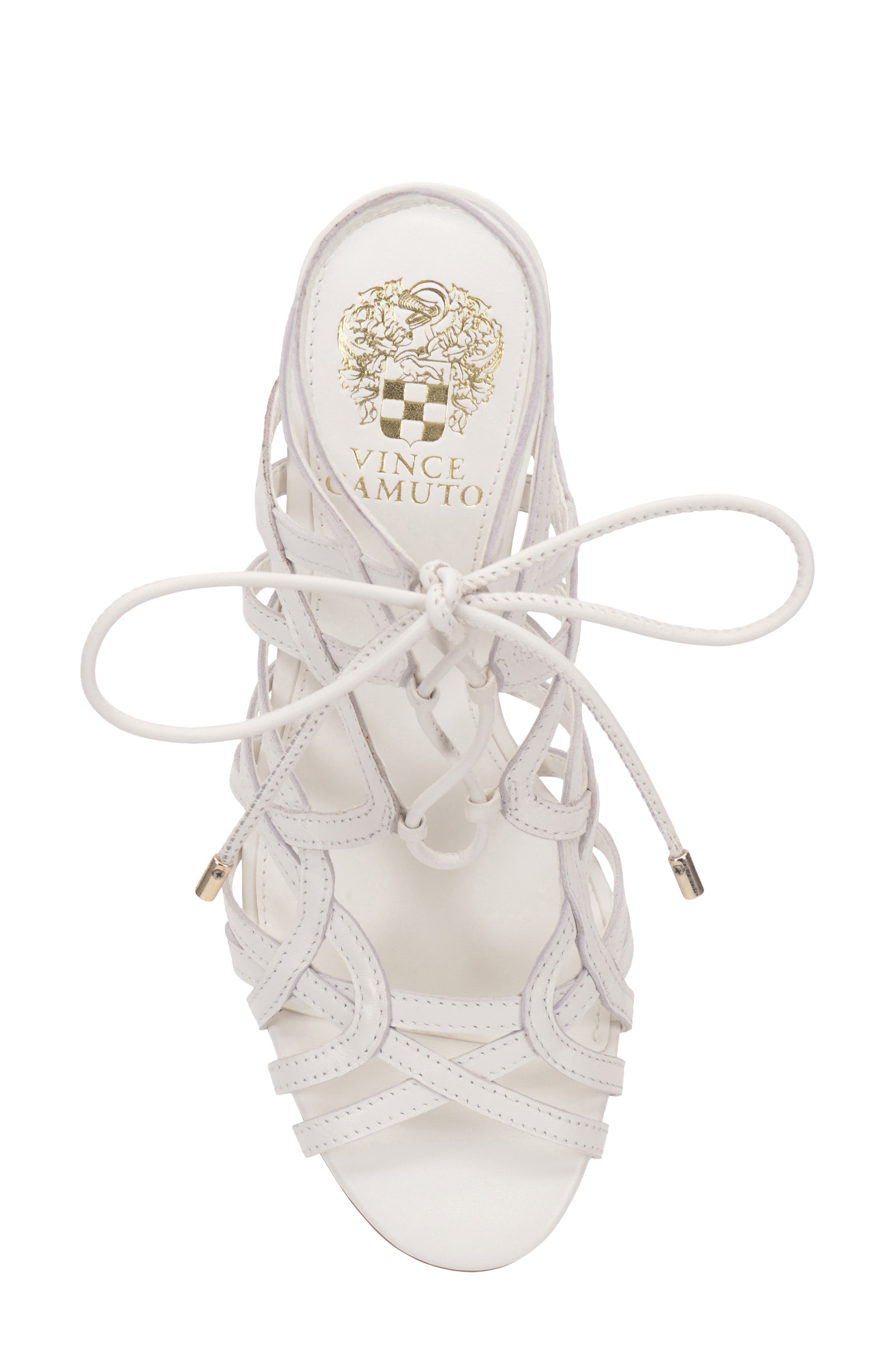 Vince Camuto Tilly Ankle Wrap Sandal, Alternate, color, Bianco