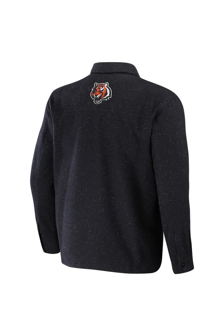 Men's NFL x Darius Rucker Collection by Fanatics Charcoal Cincinnati Bengals Shacket Full-Snap Jacket, Alternate, color, Charcoal