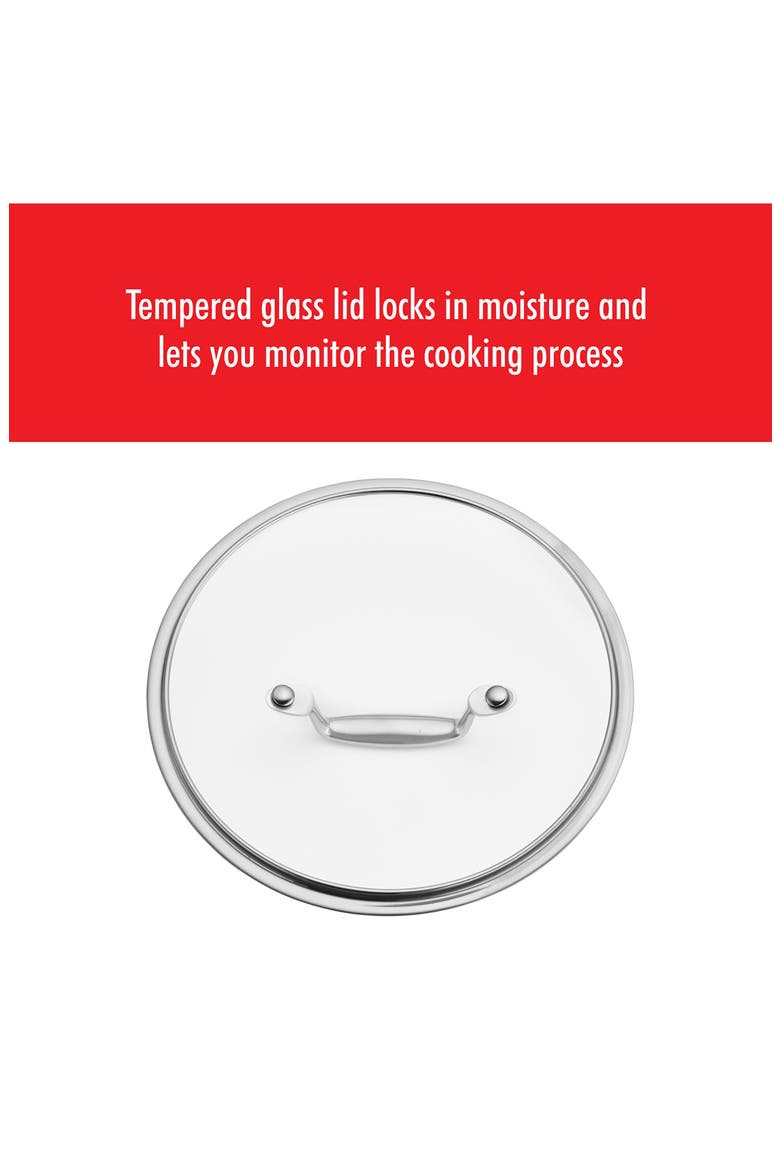 Clad CFX 10-Piece Nonstick Cookware Set, Alternate, color, STAINLESS STEEL