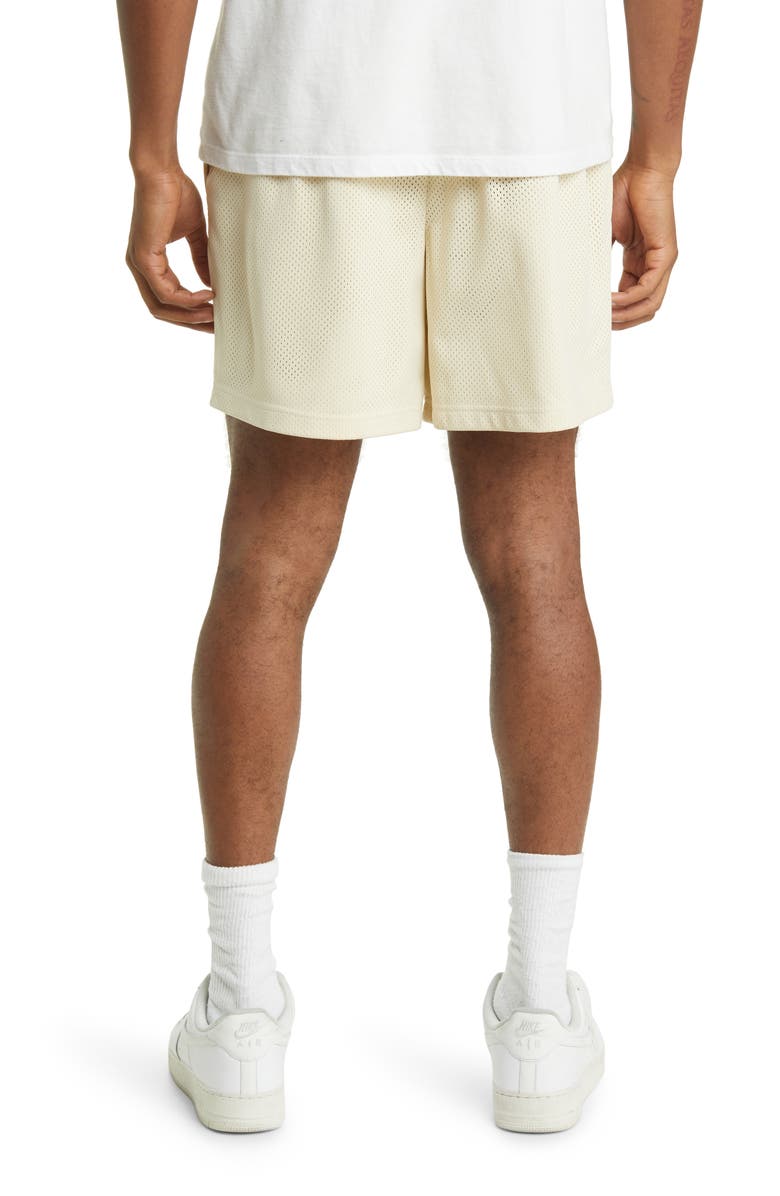 CONEY ISLAND PICNIC Portrait Mesh Drawstring Shorts, Alternate, color, 