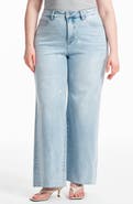 Bayeas Embellished High Waist Wide Leg Jeans