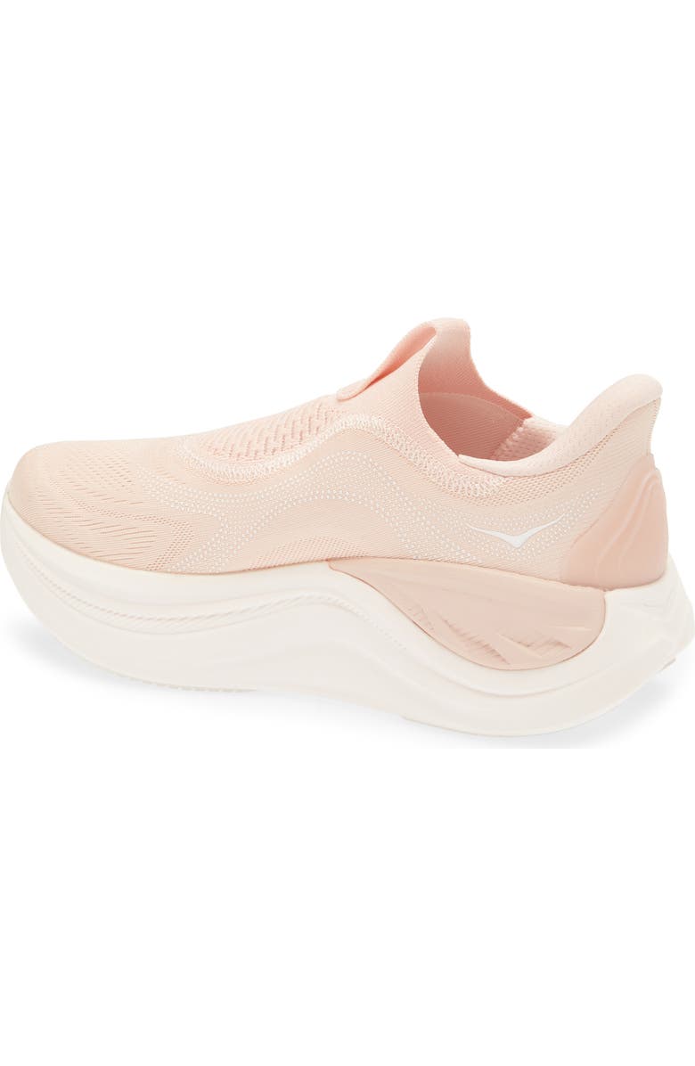HOKA Skyward Laceless Recovery Sneaker, Alternate, color, Rose Latte / Rose Cream