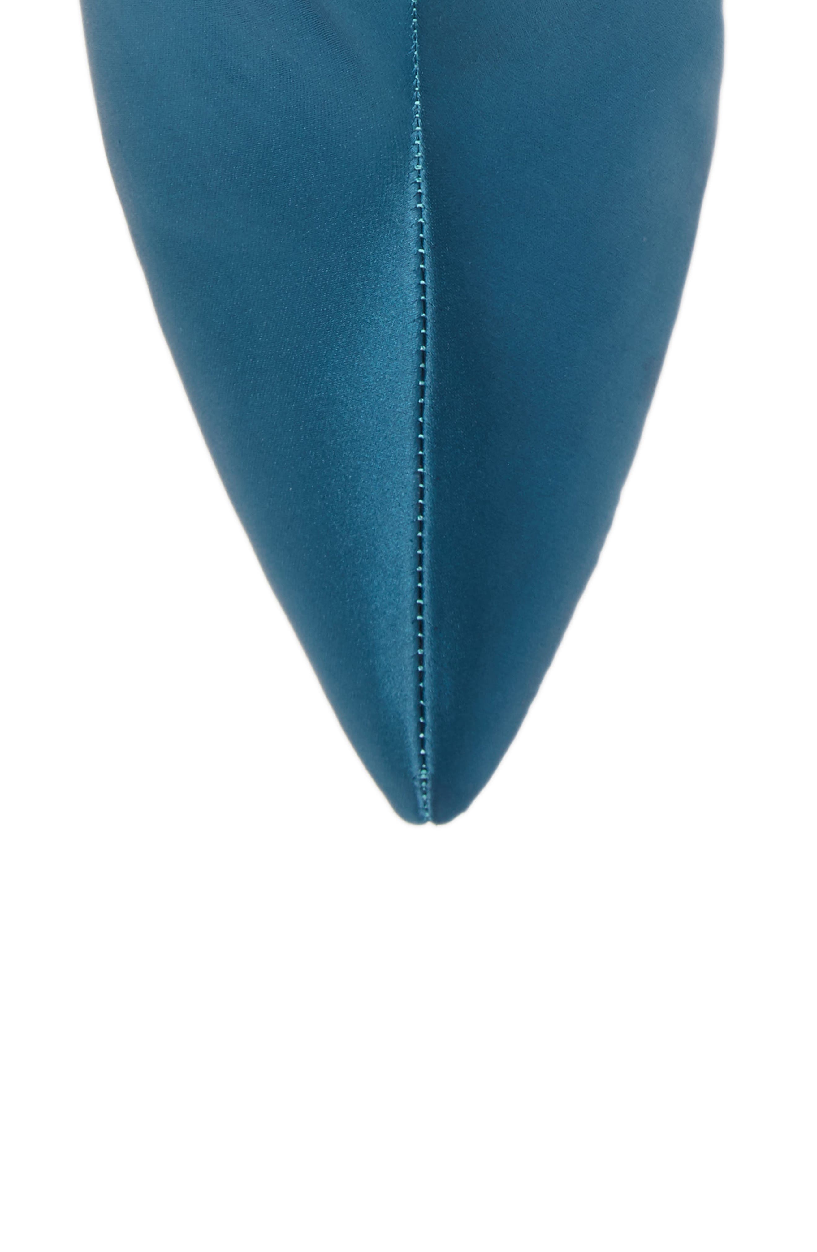 Anita Bootie, Alternate, color, TEAL SATIN