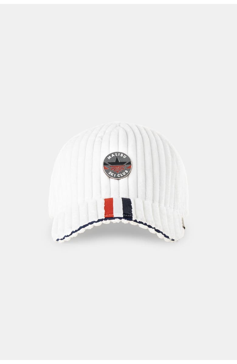 Malibu Ski Club Pistebasher Cap, Main, color, White