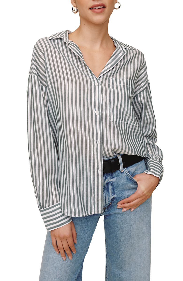 Bella Dahl Oversize Pocket Shirt, Main, color,