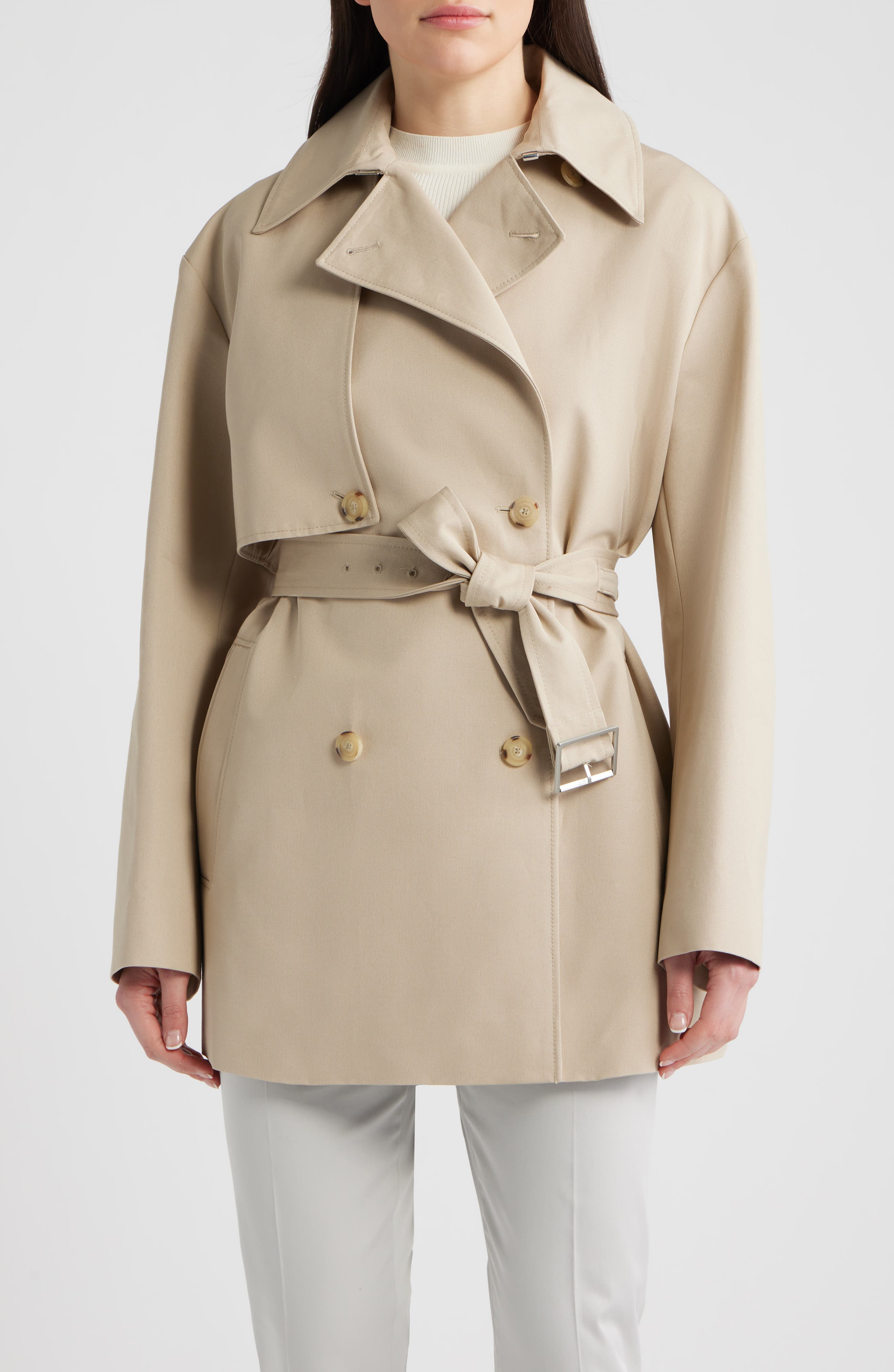 Cromas Belted Double Breasted Jacket