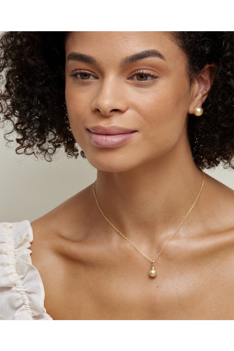 Golden South Sea Hope Pendant, Alternate, color, Golden Pearl