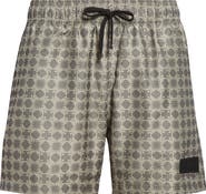 AMIRI MA Quad Monogram Print Swim Trunks