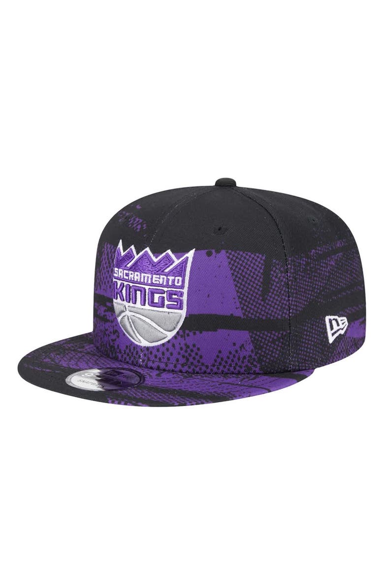 New Era Men's New Era Black Sacramento Kings Tip-Off 9FIFTY Snapback Hat, Alternate, color, Black